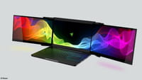 Una 'laptop' con tres pantallas