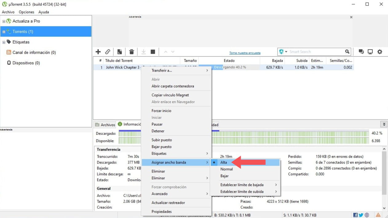 Como Hacer Que Utorrent Descargue Mas Rapido