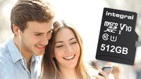 Una tarjeta microSD de 512 GB