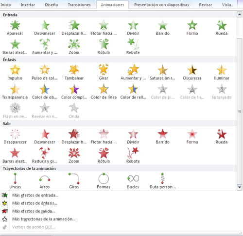 Animaciones, transiciones e inserción de archivos multimedia en ...