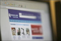 La página de inicio de la \'web\' MySpace La página de inicio de la \'web\' MySpace