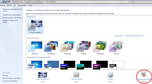 Cómo usar imágenes como protector de pantalla en Windows 7 - CCM
