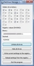 Descargar NoDrives Manager Portable (Anonimato/confidencial)