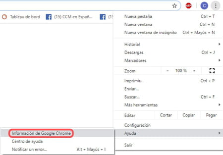 Actualizar Google Chrome