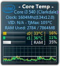 Core temp gadget windows 10