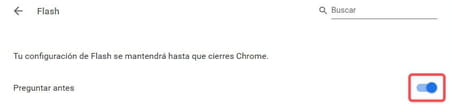 Activar Flash en Chrome