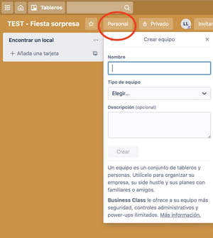 ¿Cómo crear un equipo en Trello? 