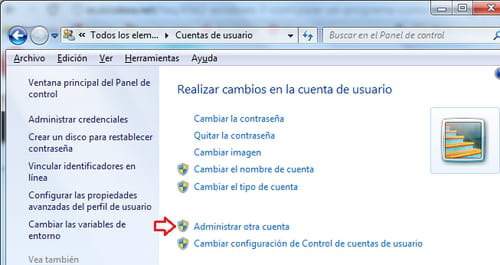 Resultado de imagen para crear cuenta usuario windows 7