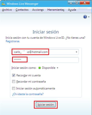 windows live messenger cómo chatear por messenger