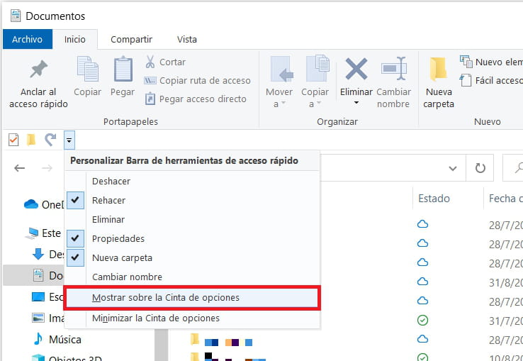 Cómo mostrar la barra de menús del explorador de Windows CCM Cómo mostrar la barra de menús del explorador de Windows CCM