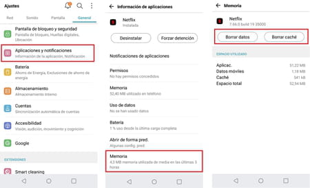 solucionar errores de Netflix en Android