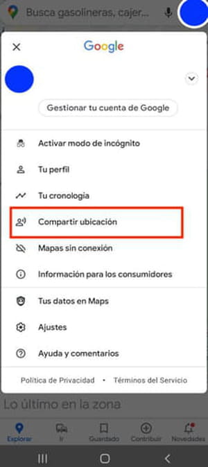 mandar unicacion google maps whatsapp