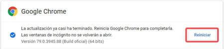 Actualizar Google Chrome