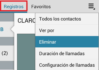 cómo borrar el registro de llamadas en tu dispositivo android