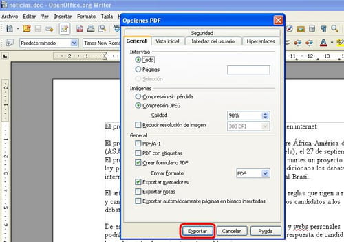 OpenOffice Convertir Un Documento Word En PDF