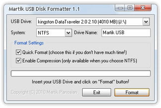 Descargar Martik USB Disk Formatter gratis - Última 