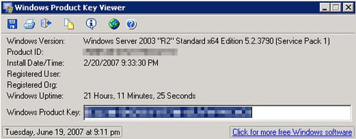 free instal Windows Key Viewer