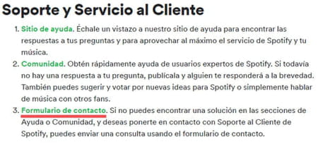 Eliminar cuenta de Spotify