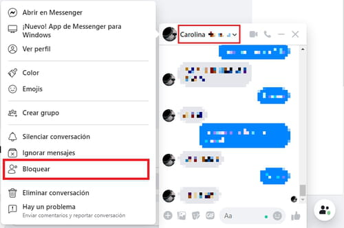 Cómo bloquear los mensajes de una persona en Messenger - CCM