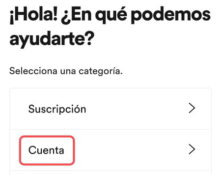 Eliminar cuenta de Spotify