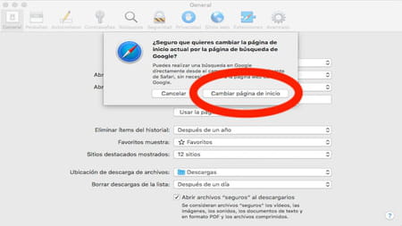 poner google pagina inicio safari