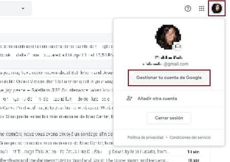 Cerrar sesión de Gmail en todos los dispositivos