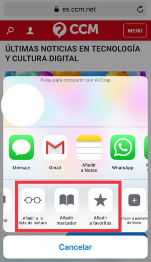 agregar favoritos safari iphone ipad