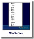 Dim screen
