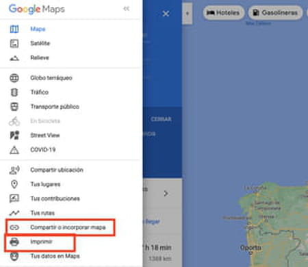 guardar ruta google maps